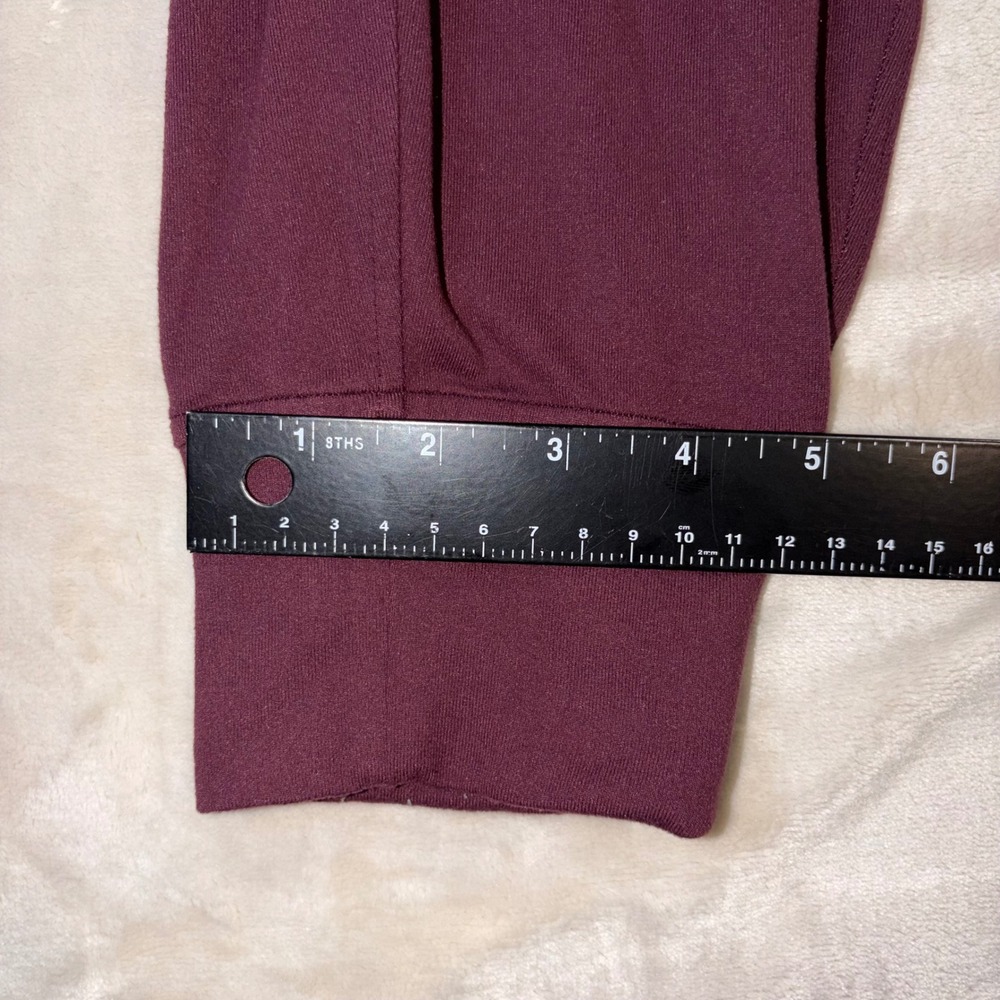 Lululemon Jogger 28 Burgundy Wine Nulu High Rise Pants LW5DP3S Size 4 - Picture 5 of 8